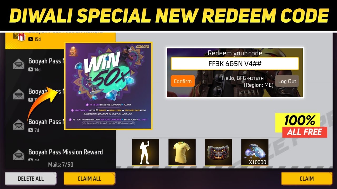 Free Fire Max Redeem