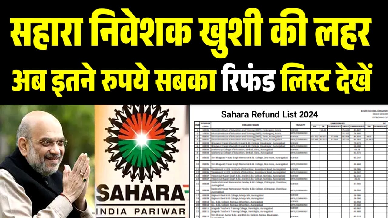 Sahara Money Refund Start